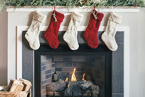 Personalized Wooden Christmas Stocking Tag - Custom Holiday Name Tag