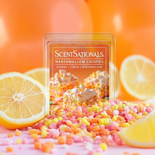 Marshmallow Crispies Scented Wax Melts - Citrus & Vanilla Home Fragrance