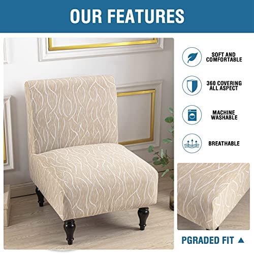 Washable Armless Chair Slipcover for Accent Slipper Chairs