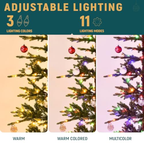 Green 6ft Prelit Slim Pencil Christmas Tree with Remote & Timer