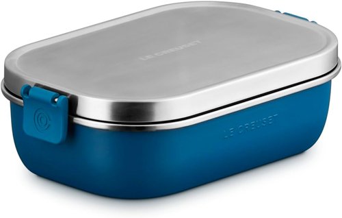 Le Creuset Stainless Steel Lunch Box - 30 Oz. Capacity | Deep Teal Color for On-The-Go Meals