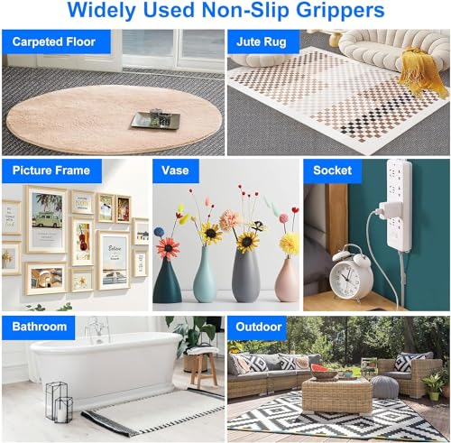 16-Pack Heavy-Duty Anti-Slip Rug Grippers for Carpet and Hardwood Floors