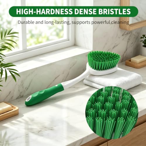 Heavy Duty Scrub Brush Set - 4 Piece Shower & Tile Cleaning Brushes