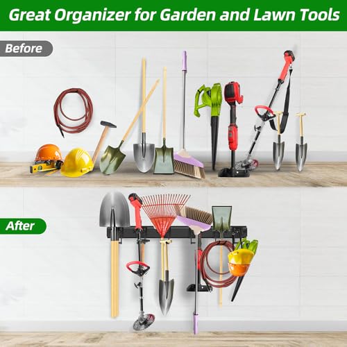 48-Inch Garage Tool Organizer Wall Mount Rack with 360 LBS Capacity