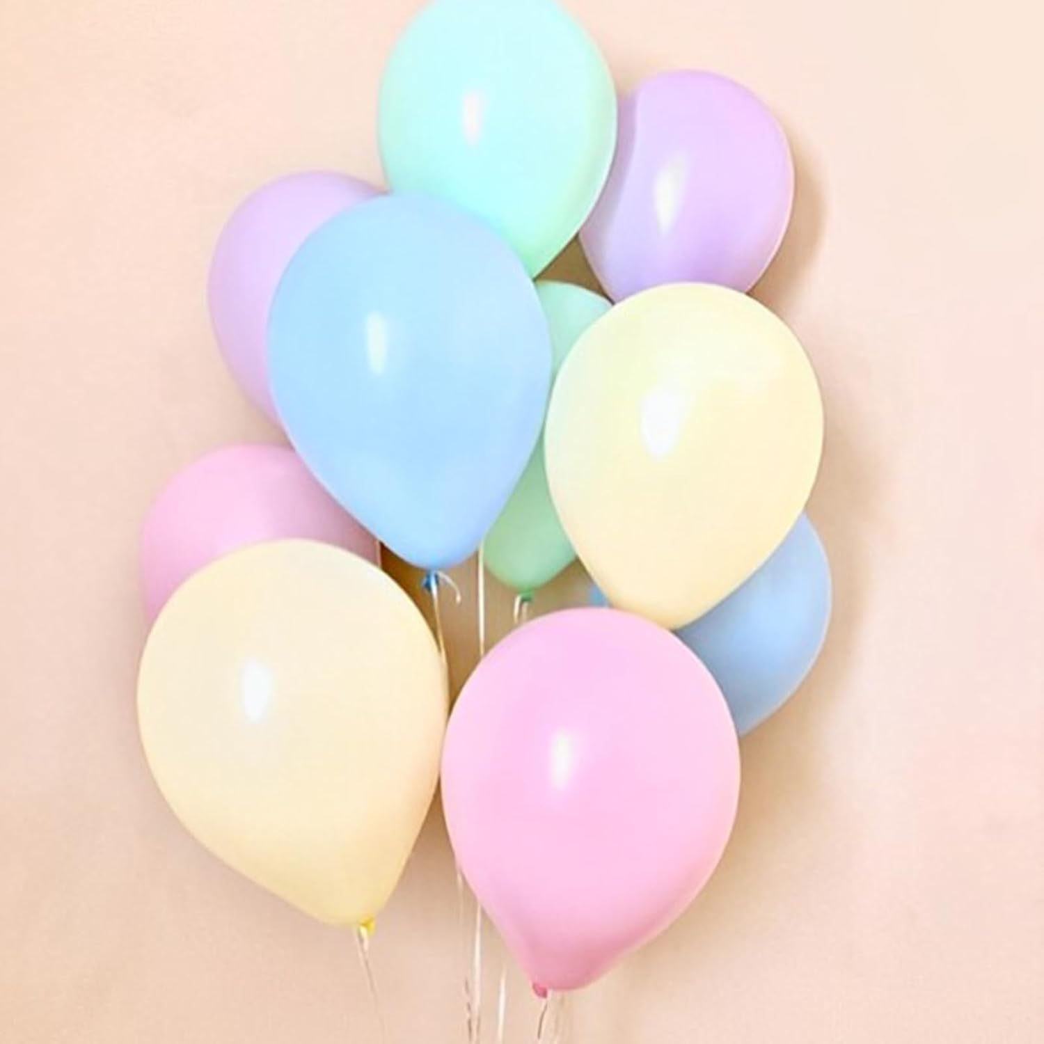 Voircoloria 110pcs Pastel Balloons - 12 Inch Macaron Latex for Weddings, Birthdays & Celebrations