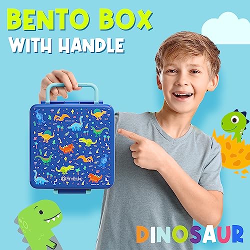 4-Compartment Kids Bento Lunch Box, Leak-Proof BPA-Free Food Container