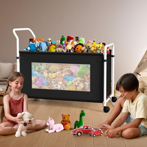 Extra Large 180L Toy Storage Organizer with Wheels, Heavy Duty Toy Chest