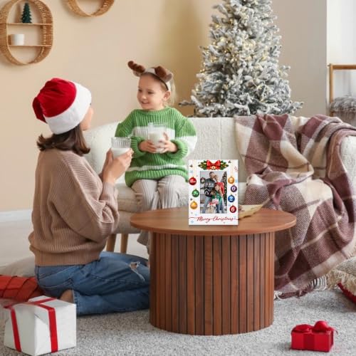 WaaHome Christmas Picture Frame 4x6 White 2026 Holiday Photo Decor