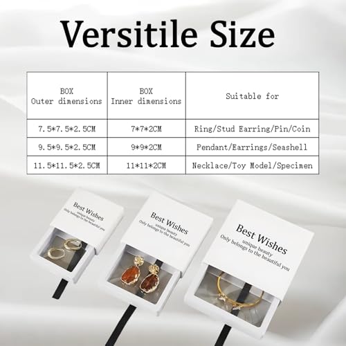 Custom Logo 3D Floating Jewelry Display Box with PE Film Case