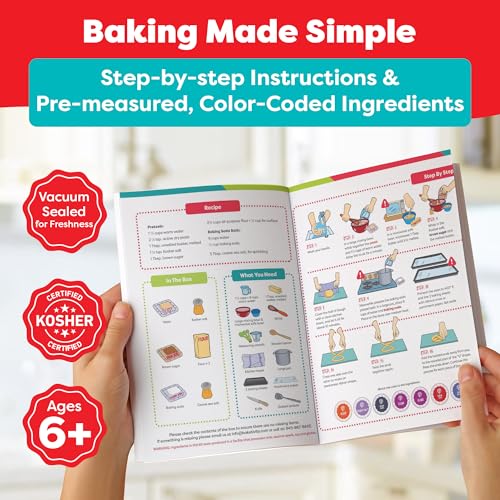 Rainbow Bagel and Soft Pretzel Baking Kit for Kids with Kosher Ingredients