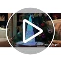 Moments in Time 10.5-Inch Color Changing LED Acrylic Christmas Tree - Battery Operated Holiday Decor