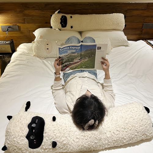 Goylmc 38 inch Black Sheep Plush Pillow – Stuffed Animal Toy, Birthday Gift