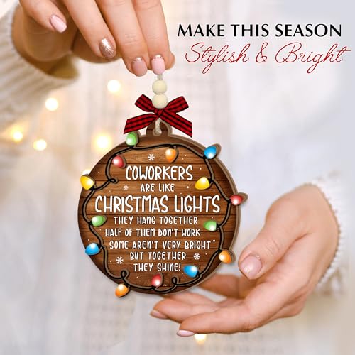 Coworker Christmas Ornament – Funny Office Gift for Colleagues, 3.7 x 3.9 in