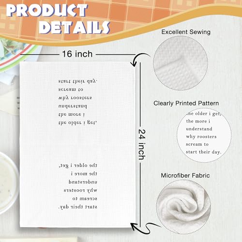 Funny Sarcastic Kitchen Towels - Humorous Dish Towel with Saying, Hand Towels, Hostess Gift - Variation of THIS listing