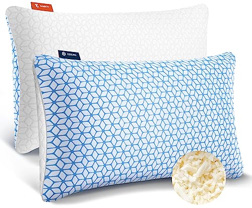 Love Attitude Adjustable Cooling Shredded Memory Foam Pillows, King Size 2-Pack