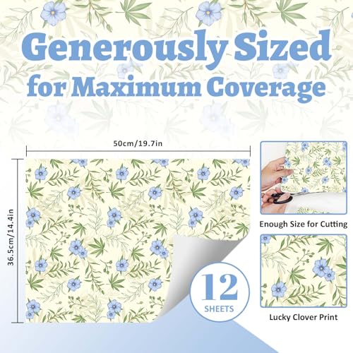 Scented Drawer Liners for Dresser - Fresh Linen Non-Adhesive Paper, 12 Sheets