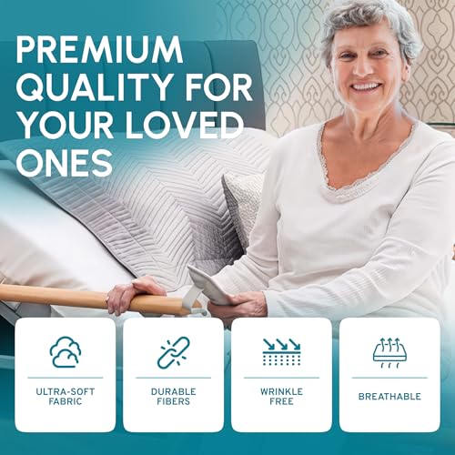 3-Piece Hospital Fitted Bed Sheet Set, 36x80x9 Inch, Soft Cotton Blend