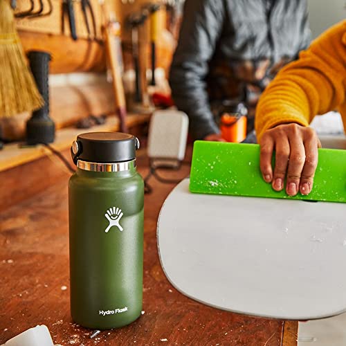 Hydro Flask Wide Mouth Bottle with Flex Cap, Seagrass, 32 oz