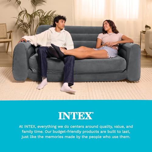Intex Queen Size Inflatable Pull-Out Sofa Bed - Convertible Air Mattress