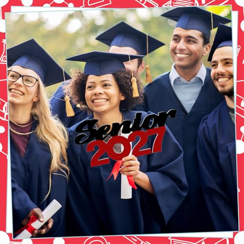 Senior 2027 Graduation Table Sign, Class of 2027 Party Centerpiece Decor