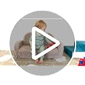 2-in-1 Sherpa Fold Out Kids Couch - Convertible Foam Sofa Chair, Gray
