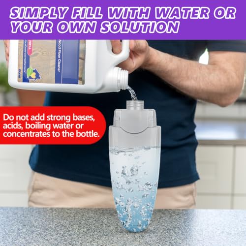 Spray Mop for Hardwood & Tile Floors with 3 Microfiber Pads & Refillable Bottle