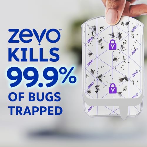 Zevo Flying Insect Trap for Fruit Flies & Gnats - 1 Base & 1 Refill