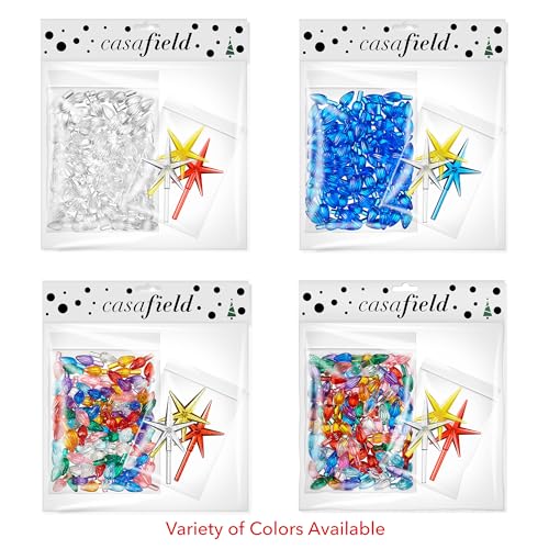 Ceramic Christmas Tree Replacement Lights & Star Toppers Set - 111 Pcs