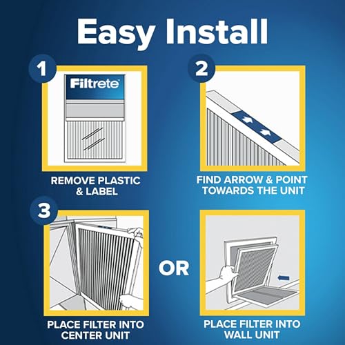 Filtrete 16x25x1 Air Filter MERV 14 MPR 2500 Allergen Defense 4-Pack