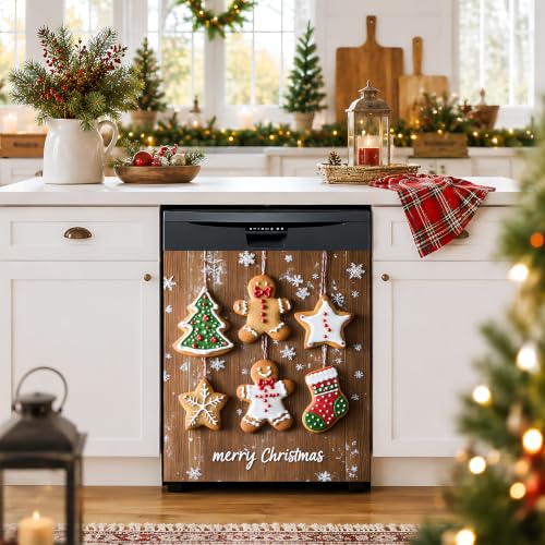 Seewan Xmas Dishwasher Magnet Cover - Hanging Cookie Ornament, Easter & Seasonal Decor