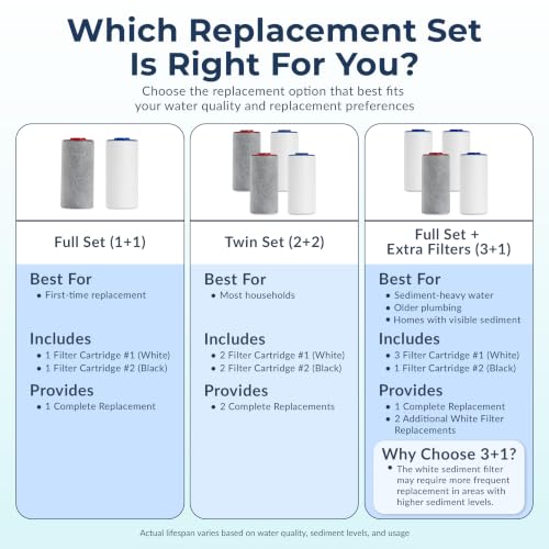 Weddell Duo Shower Filter Replacement Cartridges 2+2 Pack NSF Certified