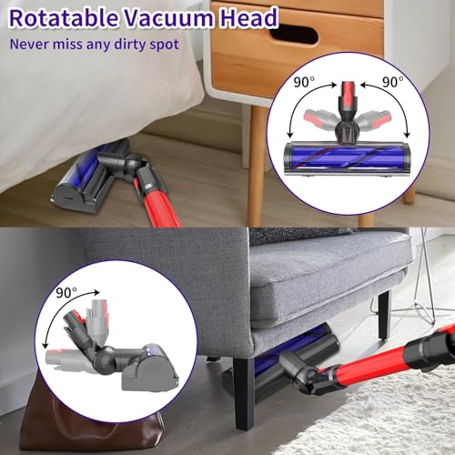 Direct Drive Vacuum Brush Head for Cordless Stick Vacuums