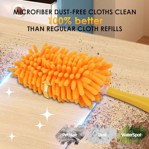 Reusable Microfiber Duster Refills 4-Pack - Washable 360 Dusting Cloths