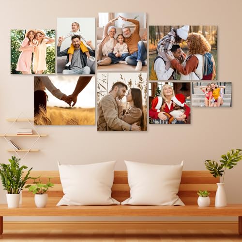 Custom Canvas Print Personalized Wall Art with Your Photo Framed 10x8