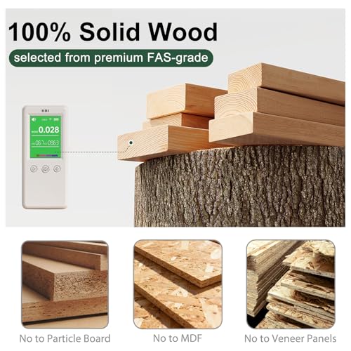 3-Tier Solid Wood Ladder Shelf – Space-Saving Open Bookcase Organizer