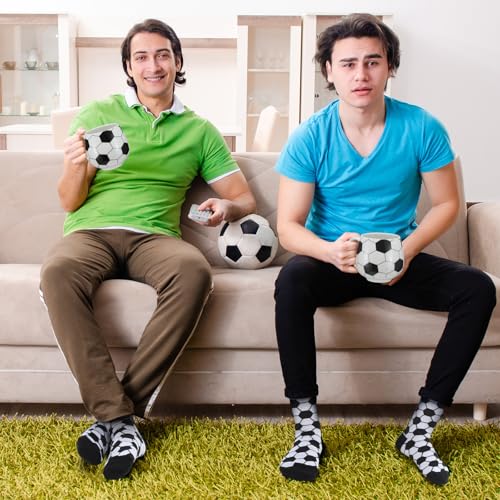Soccer Gifts Set - Ceramic Mug, Crew Socks & Keychain for Soccer Fans - Christmas & Birthday Gift
