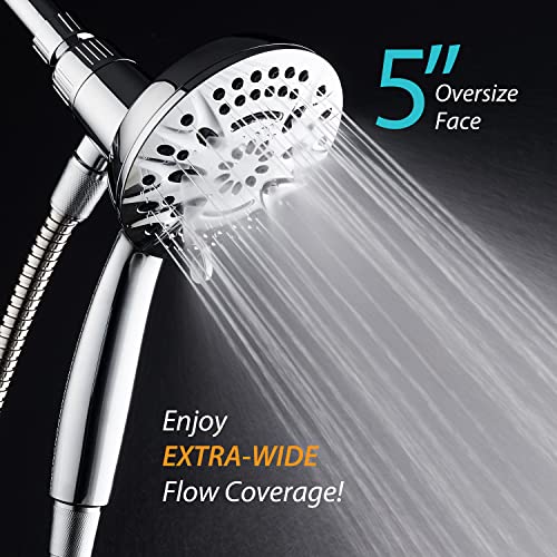 8-Setting High-Pressure Handheld Shower Head with Magnetic Docking