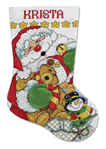 Santa Counted Cross Stitch Stocking Kit - 17" Finished Size, Design Works