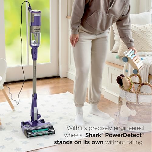 PowerDetect Corded Stick Vacuum with Self-Cleaning Brushroll, Eggplant