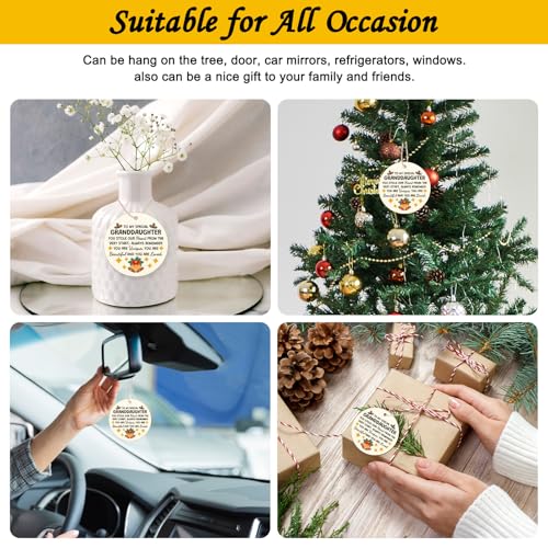 Personalized Granddaughter Christmas Ornament - Inspirational Gift from Grandma & Granddad