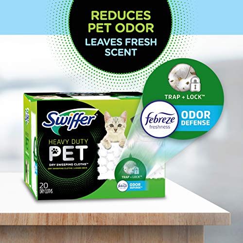 Heavy Duty Pet Dry Sweeping Cloth Refills for Floor Cleaning - 32 Count