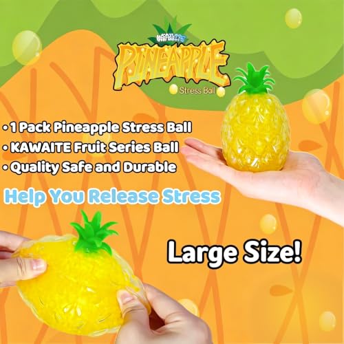 Pineapple Squishy Stress Relief Ball - Soft Durable Fruit Fidget Toy
