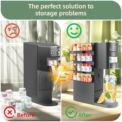 20-Capacity Flavor Pod Storage Rack for Soda Maker, Metal Organizer