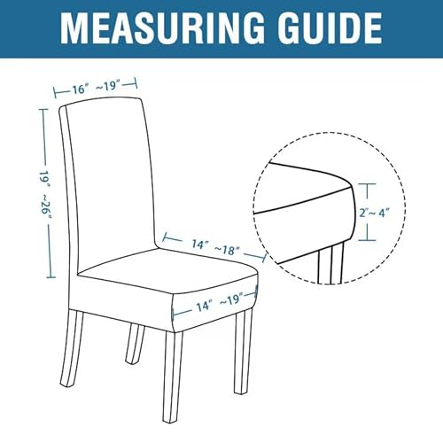 H.VERSAILTEX Dining Chair Covers Velvet Stretch Chair Covers for Dining Room Set of 2 Parson Chair Slipcovers Chair Protectors Covers Dining, Soft Thick Solid Velvet Fabric Washable, Ivory