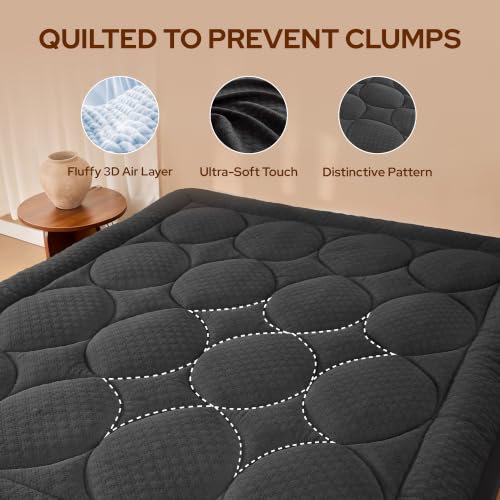 Cooling Bamboo Viscose Queen Mattress Pad Cover - Soft & Breathable