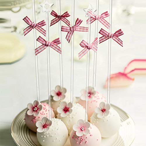 Honoson 100 Pcs Clear Star Plastic Drink Stirrers - Cocktail & Coffee Swizzle Sticks