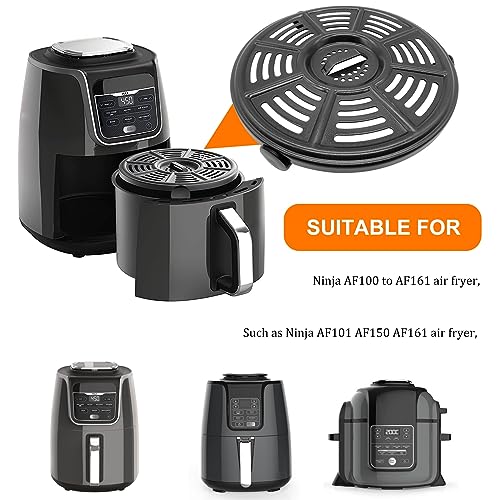 8.2-Inch Round Air Fryer Replacement Grill Pan with Handle and Non-Stick Coating