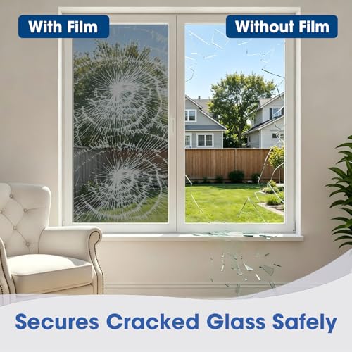 One Way Window Privacy Film - Heat Blocking, UV Protection, 17.5" x 78.7"