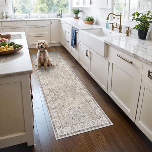 HY HAO YUN LAI 2x6 Washable Hallway Runner Rug Vintage Non-Slip