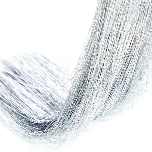 Silver Tinsel Icicle Strands for Christmas Tree Decor, 18-Inch (5000 Count)